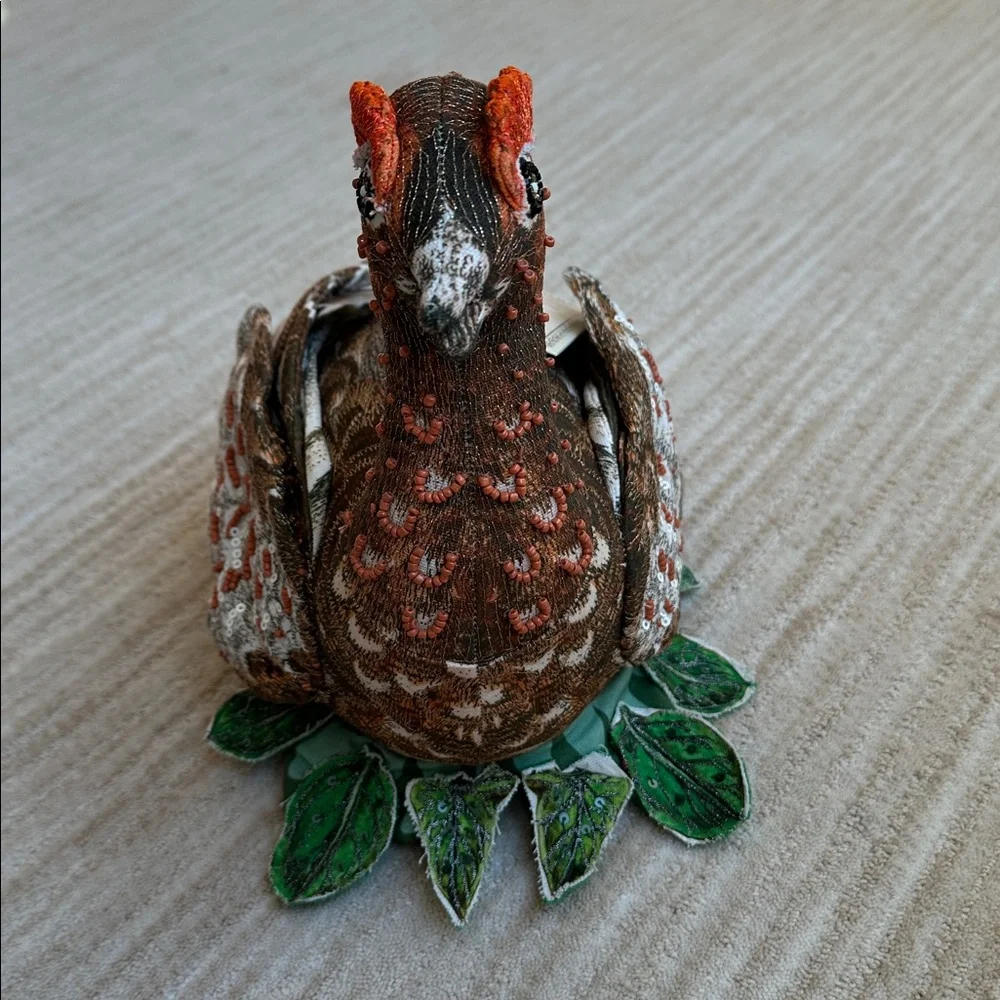 John Derian for Target Beaded Grouse Pillow 2025 Fall